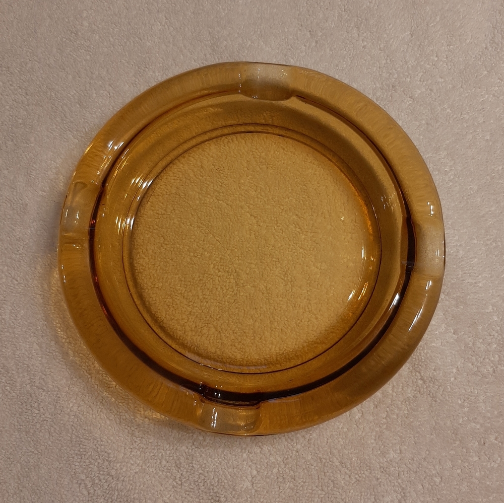 Vintage glass ashtray